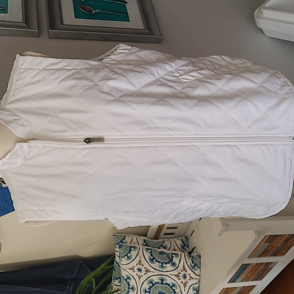 adidas Classic White Quilted Vest